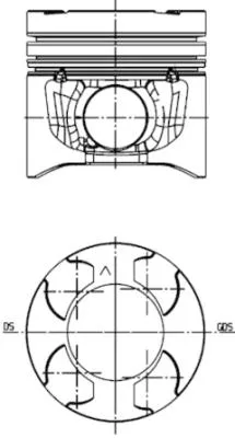 Поршень Рено Трафик 2.5 Dci G9U 630 2003- +0.50 первый ремонт 89.5mm | NPR (Япония)