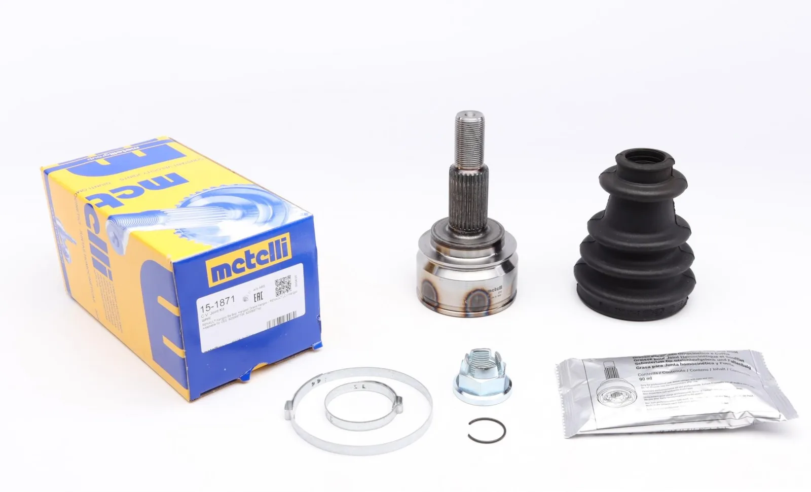 Шрус наружный Renault Kangoo 2008- 1.5 Dci (27 наружных, 22 внутренних зубцов) | Metelli (Италия)
