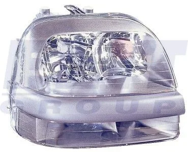 Фара правая Fiat Doblo 2001- 09/2005 H7/H1 с поворотником автом. рег. | Depo 661- 1135R- LD- EM