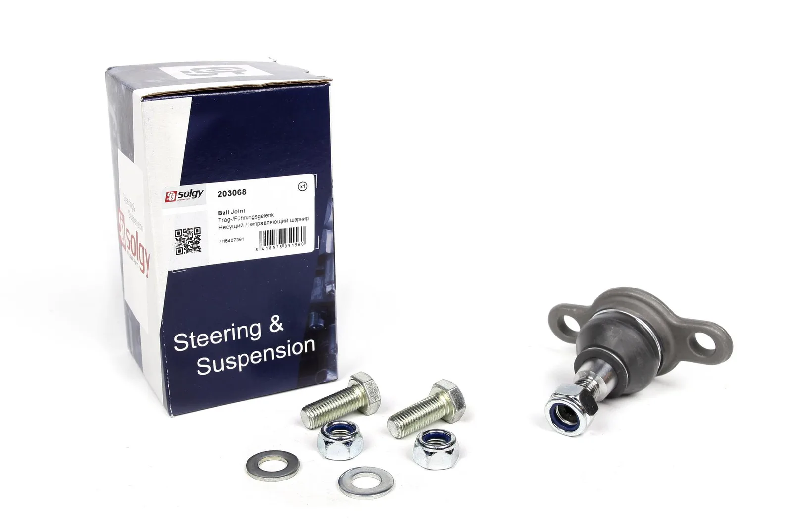 Опора шаровая передняя снизу VW T5 2003- 2015 (фургон) 3.2т  | SOLGY