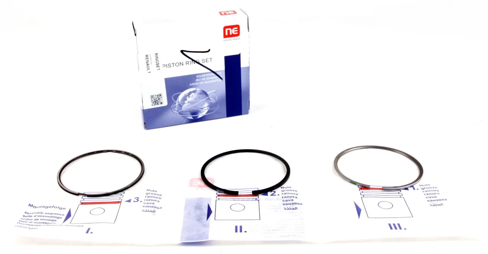 Рено Дастер 2010- 2018 кольца поршневые 1.5 Dci 76mm (STD) | Npr (Япония)