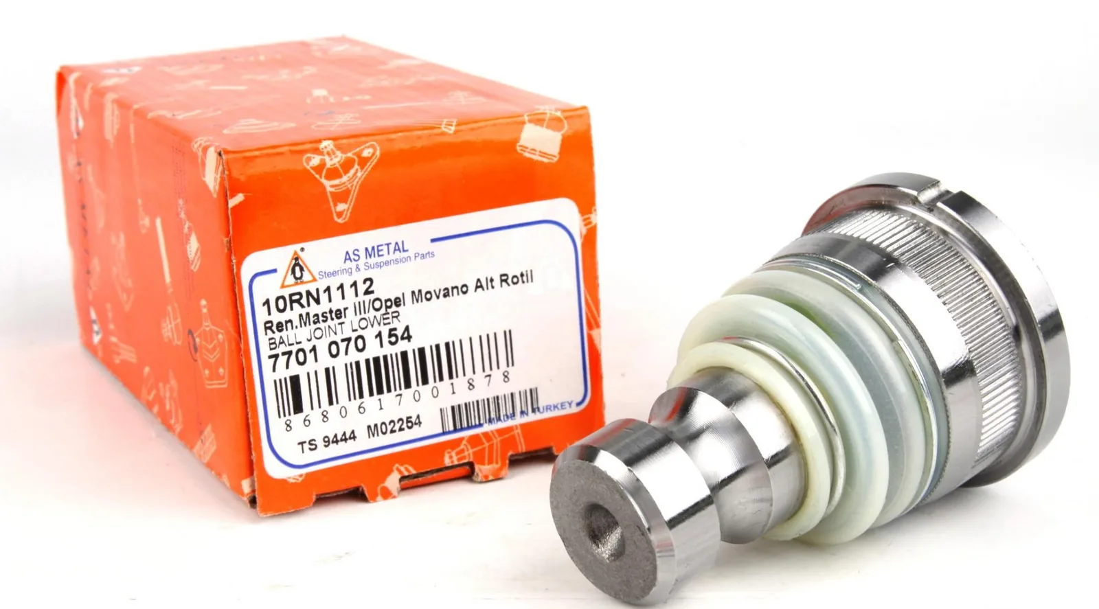 Шаровая опора нижняя на Renault Master 2007+ ASMETAL 10RN1112