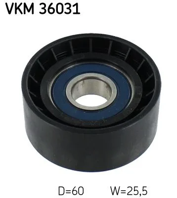 Рено Логан 2004- 2009 1.4/1.6 ролик с кондиционером (паразитный)  | SKF (Швеция)
