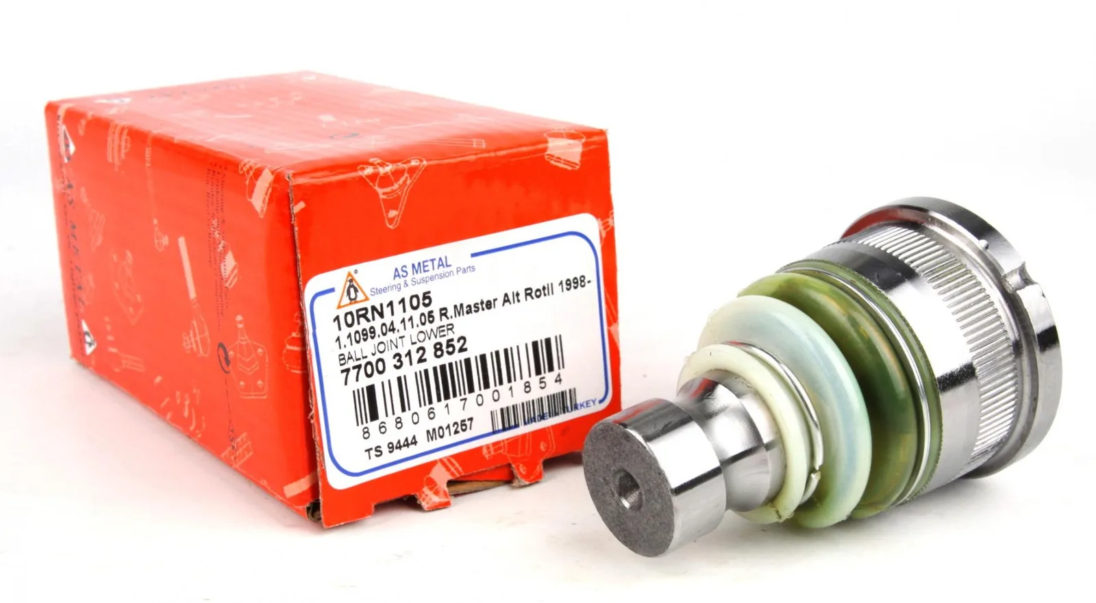 Шаровая опора нижняя на Renault Master 1998- 2007 ASMETAL 10RN1105