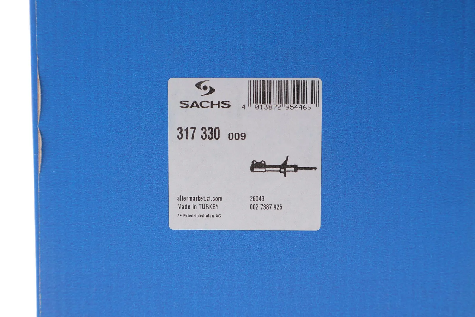 Миниатюра 2: Амортизатор передний Volkswagen Passat B8 (2014–2023) — SACHS 317 330