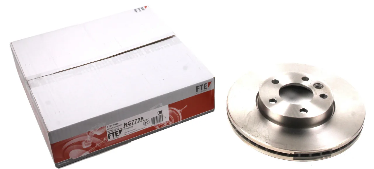 Тормозной диск передний R16 (308x30mm) VW T5 2003- | FTE