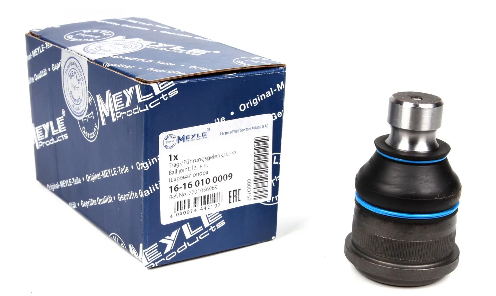 Шаровая опора нижняя на Renault Master 1998- 2007 MEYLE 16- 16 010 0009