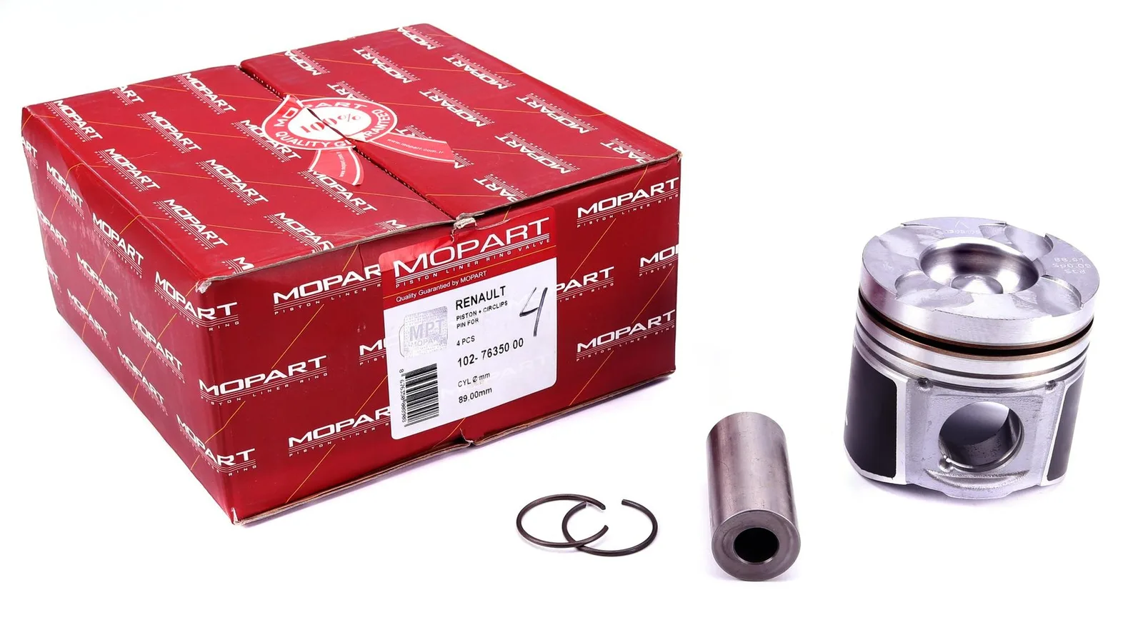 Поршень + палец Рено Мастер 2.5 Dci 2001- стандарт 89mm | Mopart (Турция)