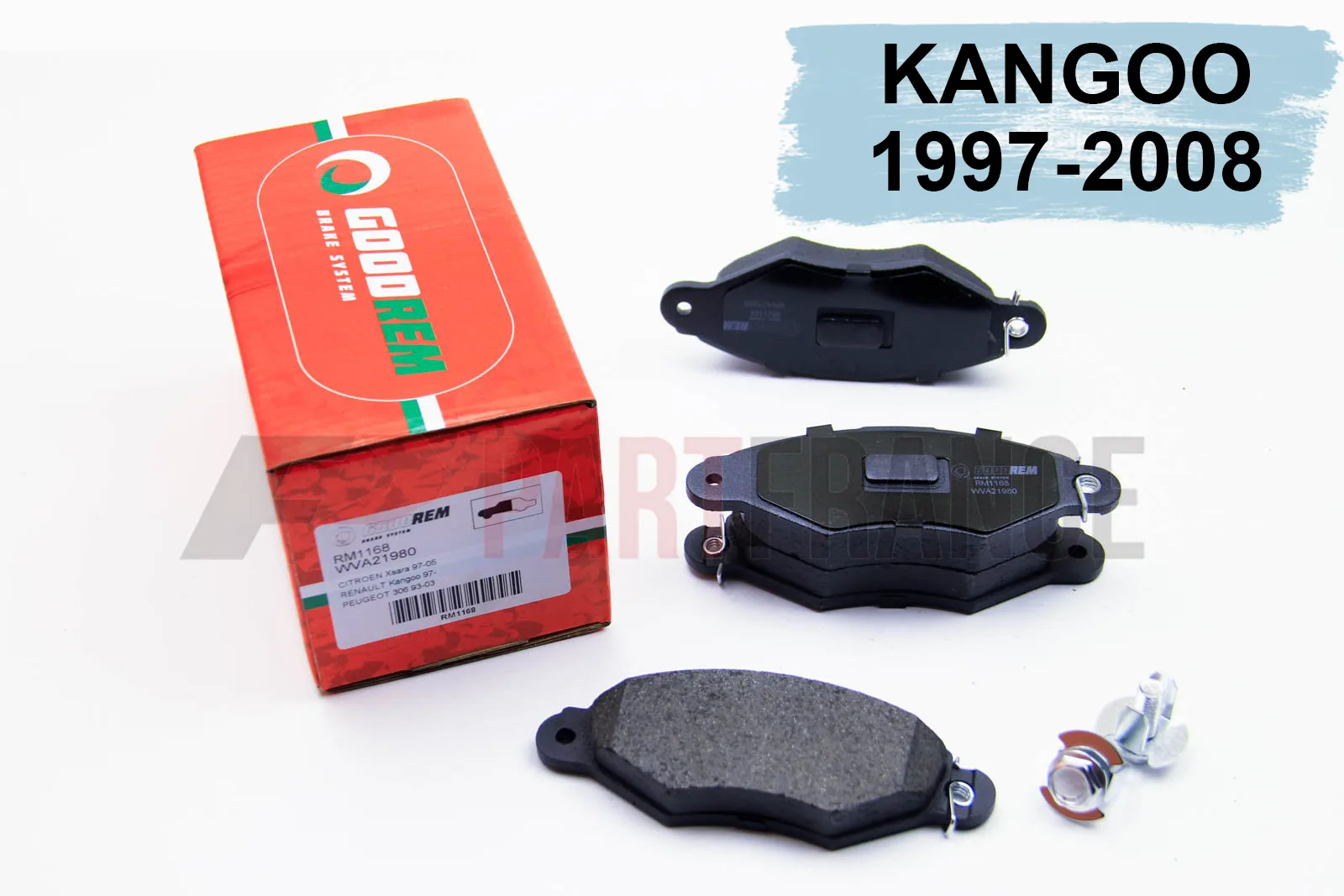 Передние тормозные колодки 1997- 2008 Рено Кенго | Goodrem RM1168